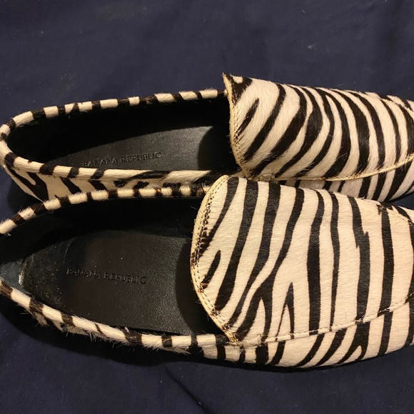 Banana Republic zebra print loafers - Picture 2 of 2